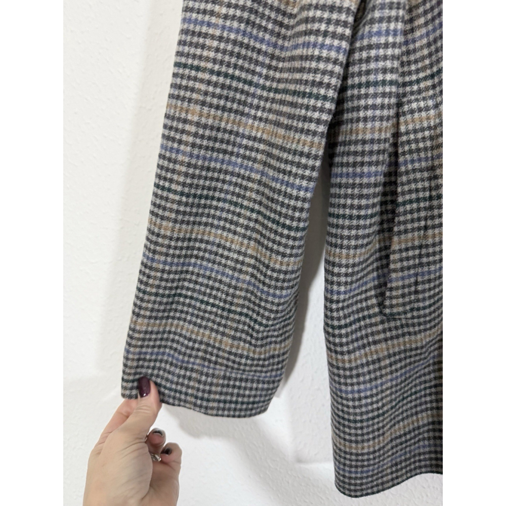 Madewell Dorset Plaid Wool Blend Blazer Size XL Women Oversized Academia Preppy - Picture 7 of 11